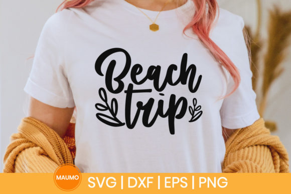Beach Trip SVG Graphics for Print Templates