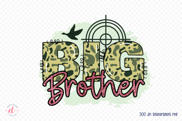 Big Brother Hunting Sublimation Design: Graphics for Crafts